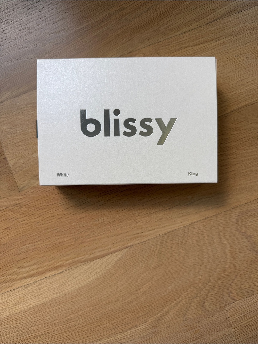 Blissy White Mulberry Silk King Pillowcase